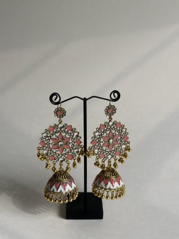 Surahi Jhumka- pink - JER-04