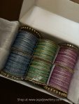 6pcs glass bangles box - BB3