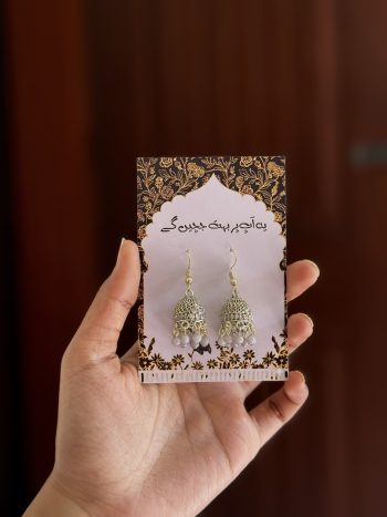 Noor Jhumka (silver) - JER- 16