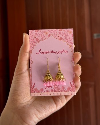 Rang e Jhumka (pink)- JER- 21