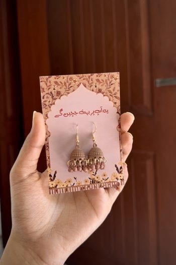 Saba jhumka (brown) - JER- 23
